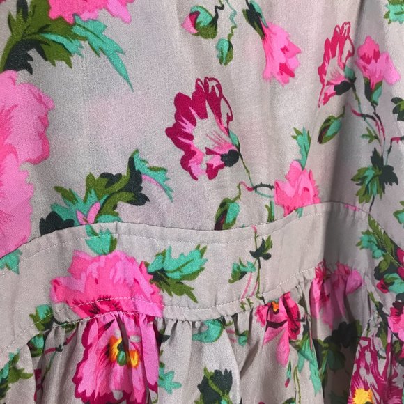 Selina Studio Grey & Pink Floral Dress - Picture 8 of 12